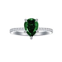 Ringe Gaurosa Dame Fantasy in Silber Zirconia N-KR-0672-GREEN - N-KR-0672-GREEN